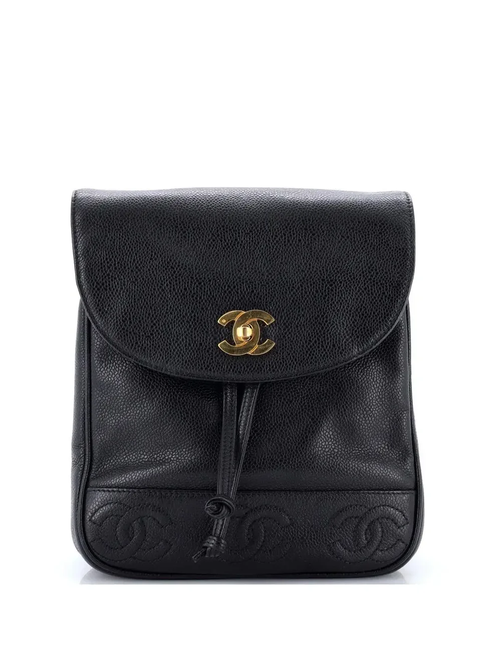 Chanel Vintage Triple Stitched Cc Flap #303896C36B